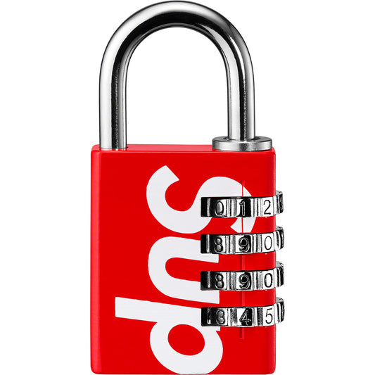 Supreme Masterlock Numeric Lock Red