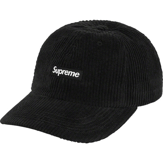Supreme Ripple Corduroy Small Box 6-Panel Black