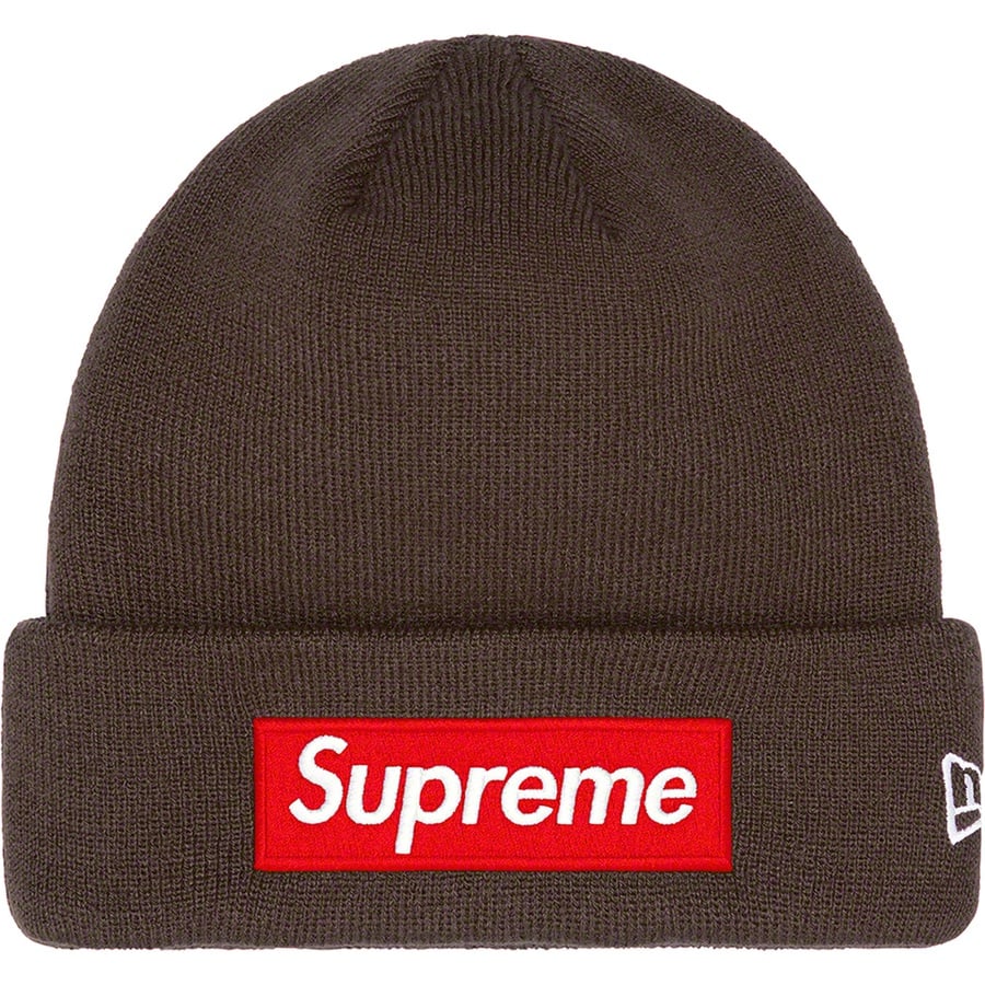 Supreme New Era Box Logo Beanie Brown (FW22)