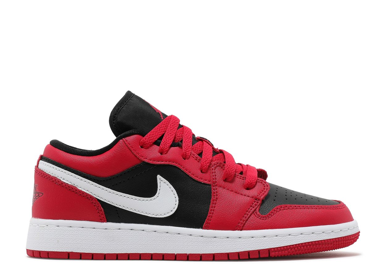 Jordan 1 Low Black Very Berry (GS)