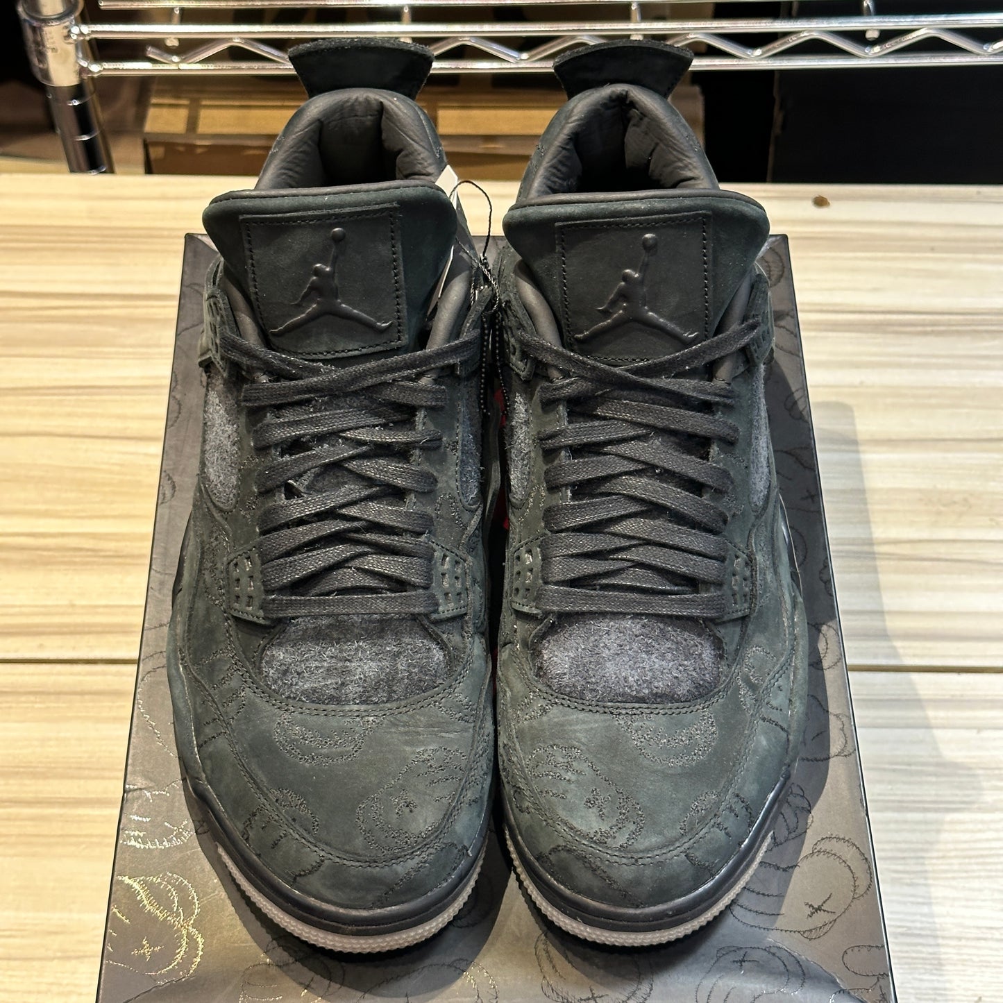 USED Jordan 4 Retro KAWS Black