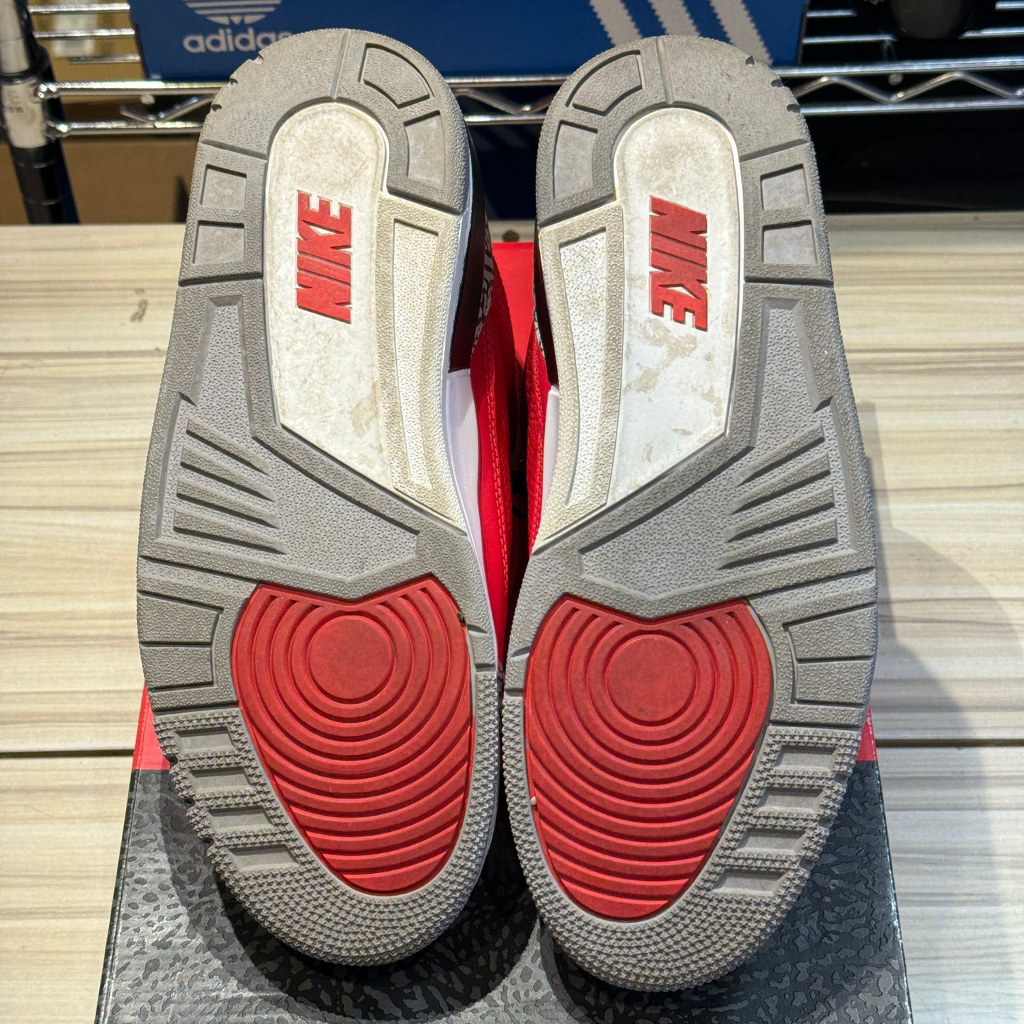 USED Jordan 3 Retro Unite Fire Red