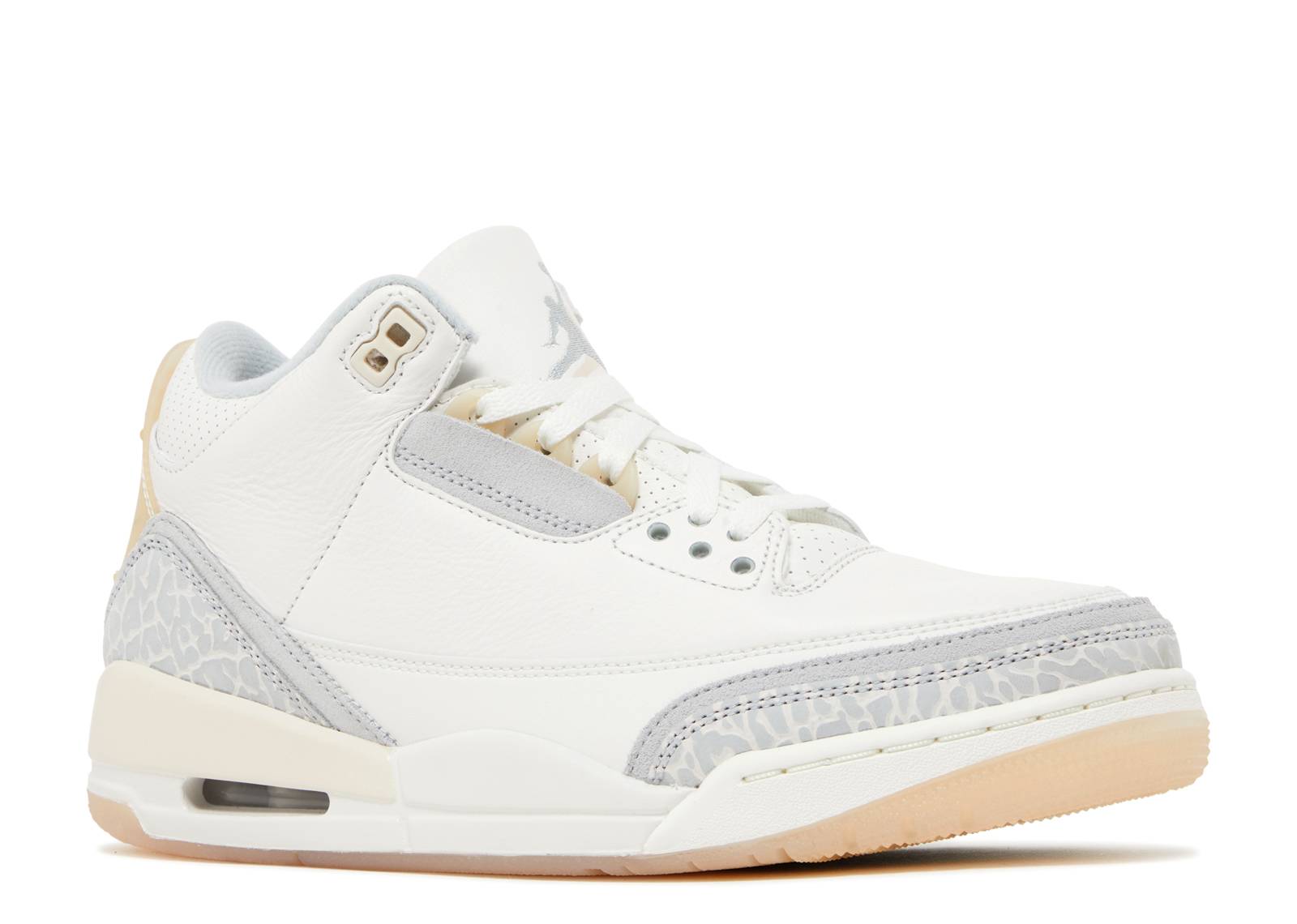 Jordan 3 hot sale all white