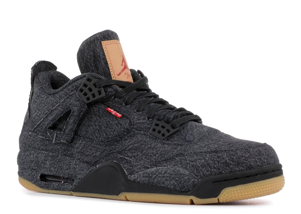 Jordan 4 Retro Levi's Black (Blank Tag)