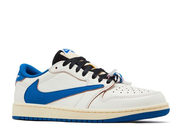 Jordan 1 Retro Low OG SP Fragment x Travis Scott Sail Military Blue