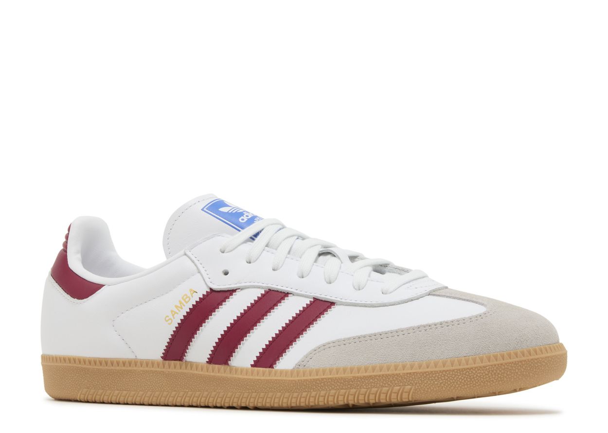 adidas Samba OG White Burgundy Gum