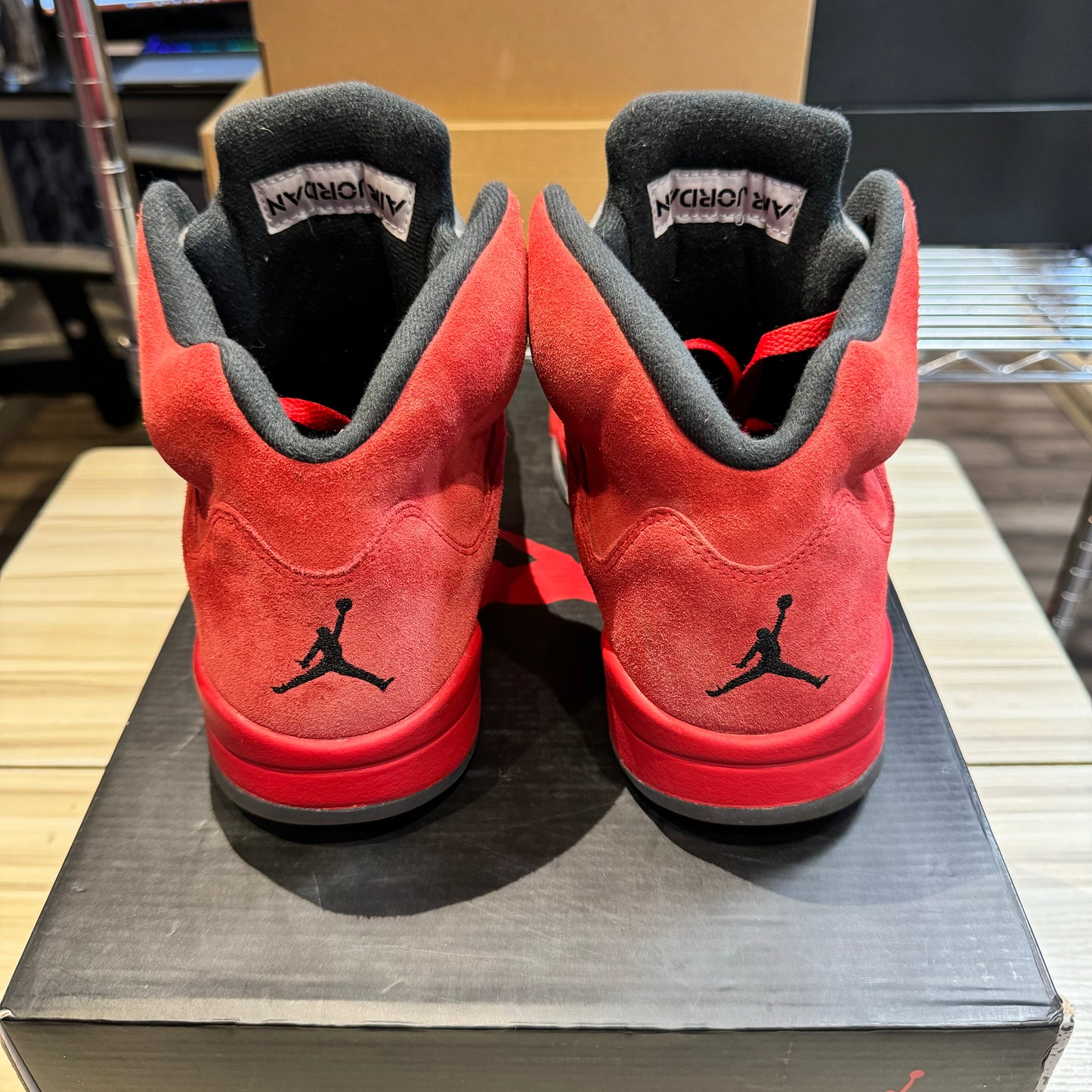 USED Jordan 5 Retro Red Suede