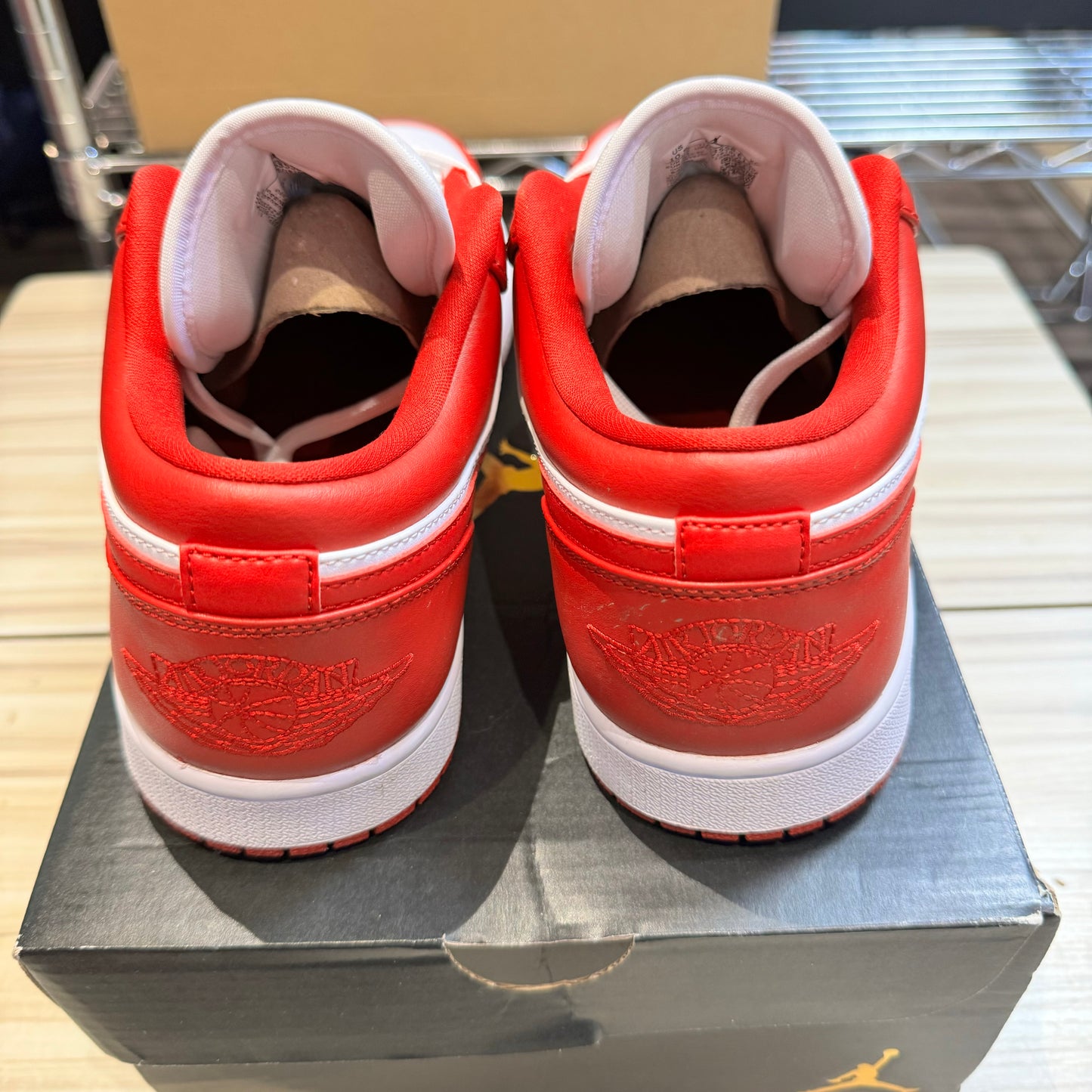 USED Jordan 1 Low Gym Red White