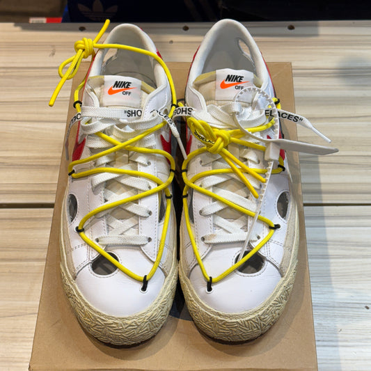 USED Nike Off-White Blazer Low White Red