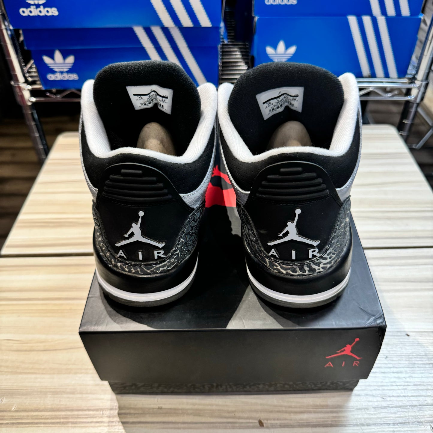 USED Jordan 3 Retro Wolf Grey