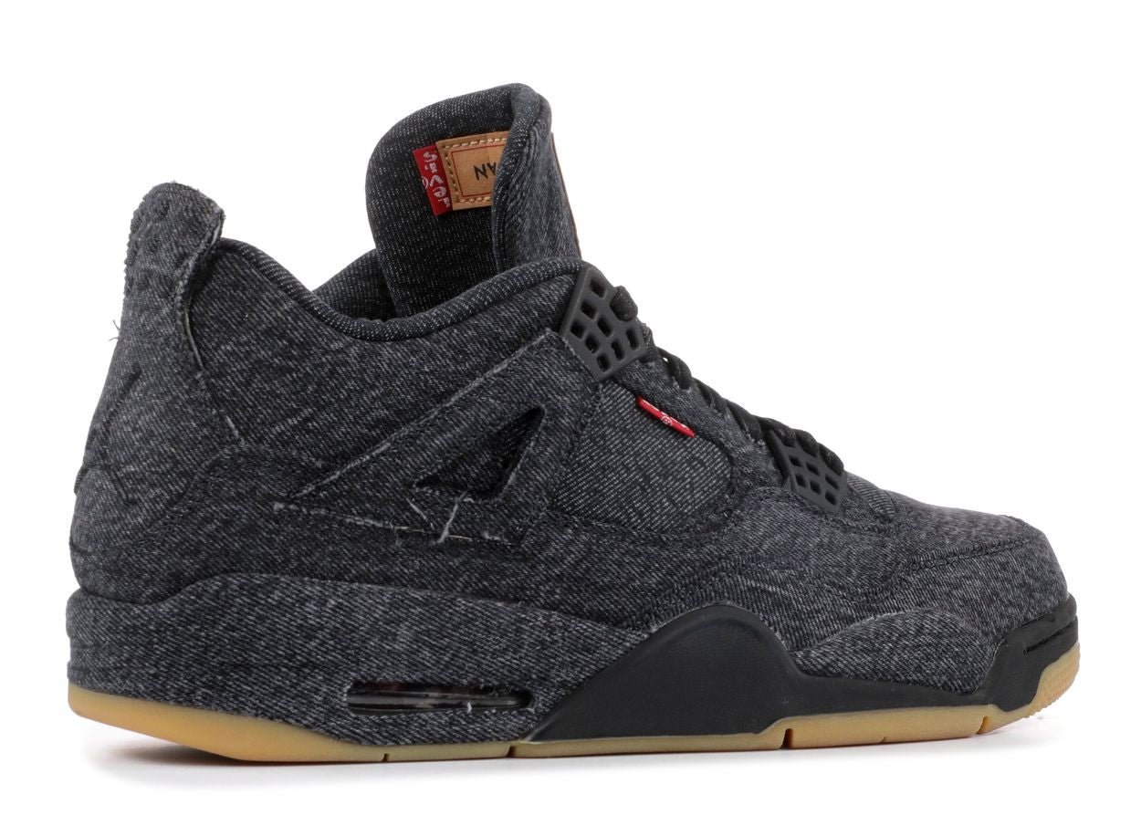 Jordan 4 Retro Levi's Black (Blank Tag)