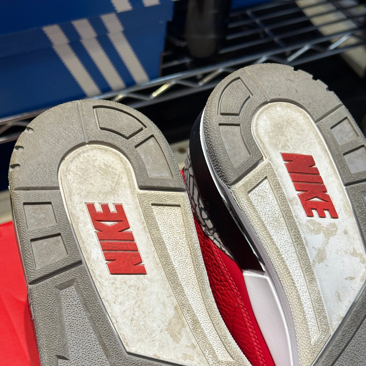 USED Jordan 3 Retro Unite Fire Red