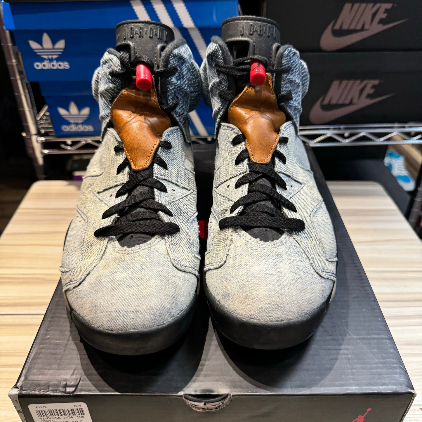 USED Jordan 6 Retro Washed Denim