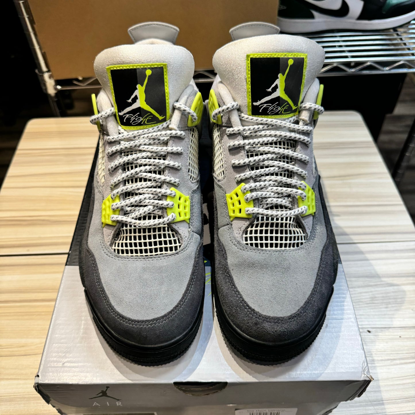 USED Jordan 4 Retro SE 95 Neon