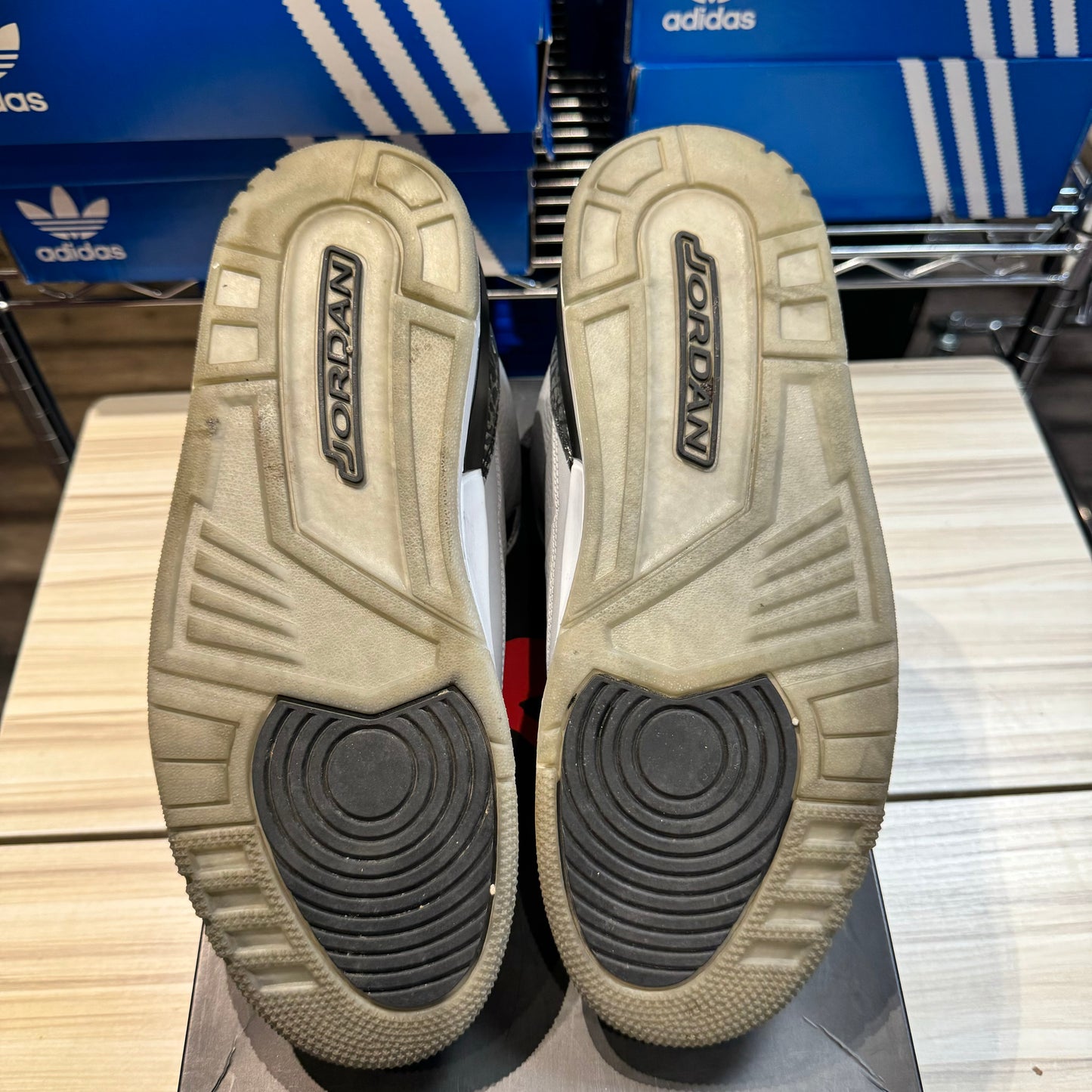 USED Jordan 3 Retro Wolf Grey