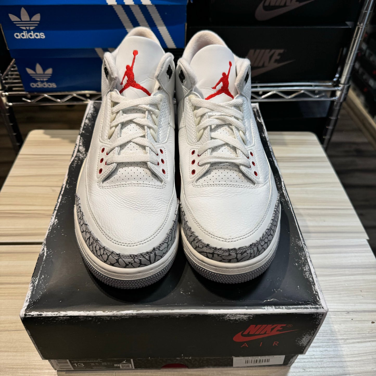 USED Jordan 3 White Cement Reimagined