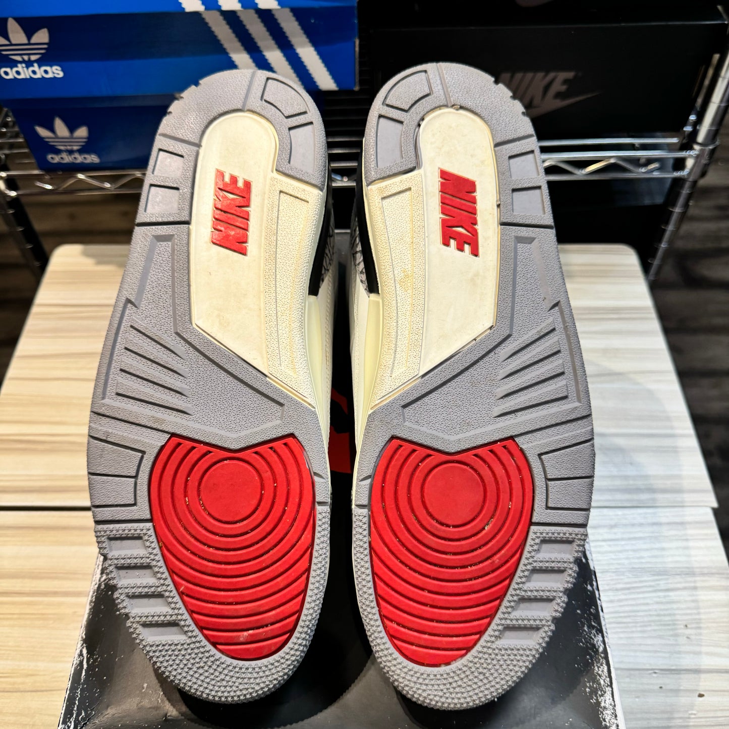 USED Jordan 3 White Cement Reimagined