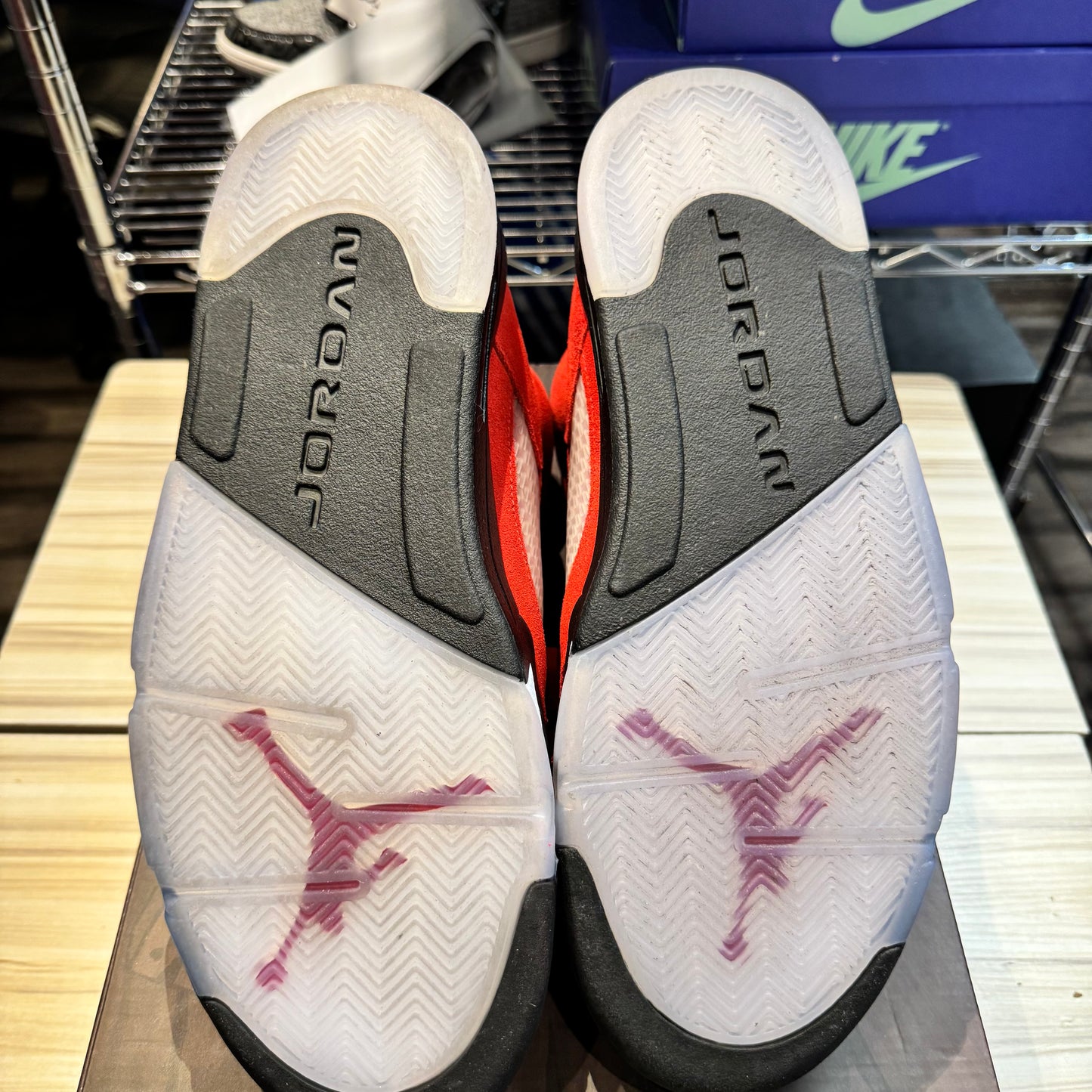USED Jordan 5 Retro Raging Bull Red (2021)
