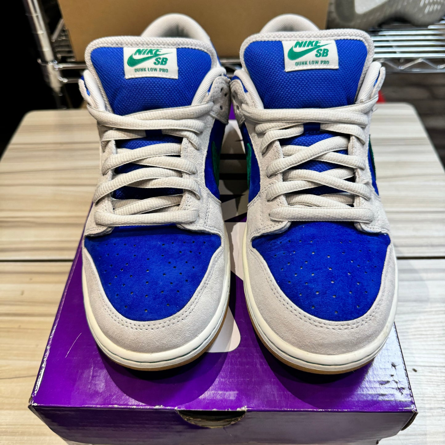 USED Nike SB Dunk Low Hyper Royal Malachite