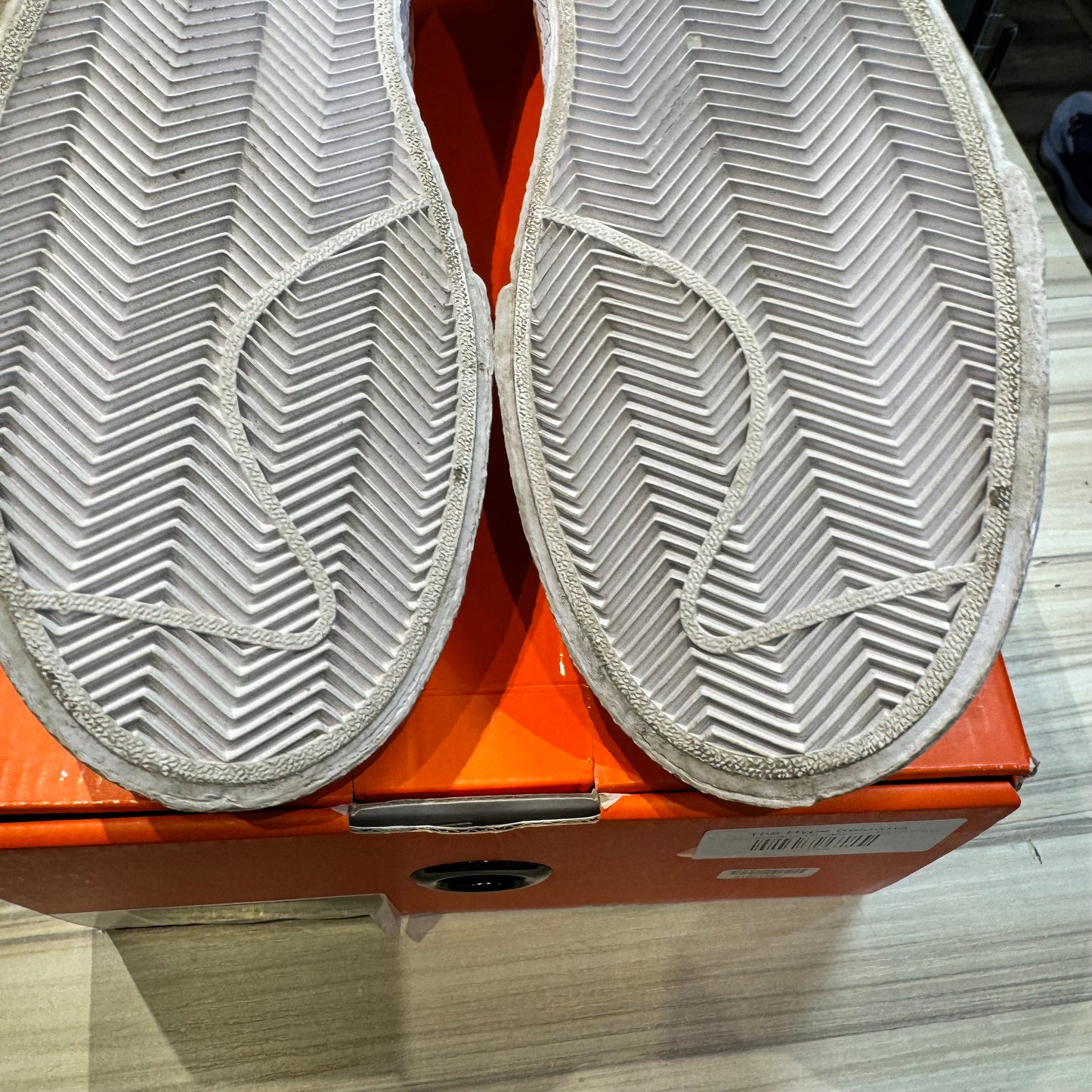 USED Nike Blazer Low sacai White Magma Orange