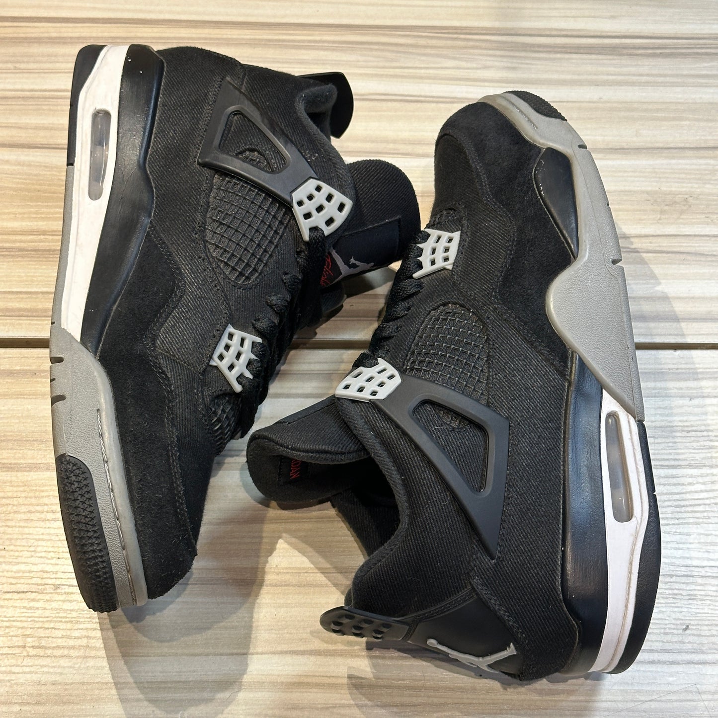 USED Jordan 4 Retro SE Black Canvas