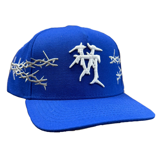 KillTheHype LA Blue White Sacred Snapback Hat