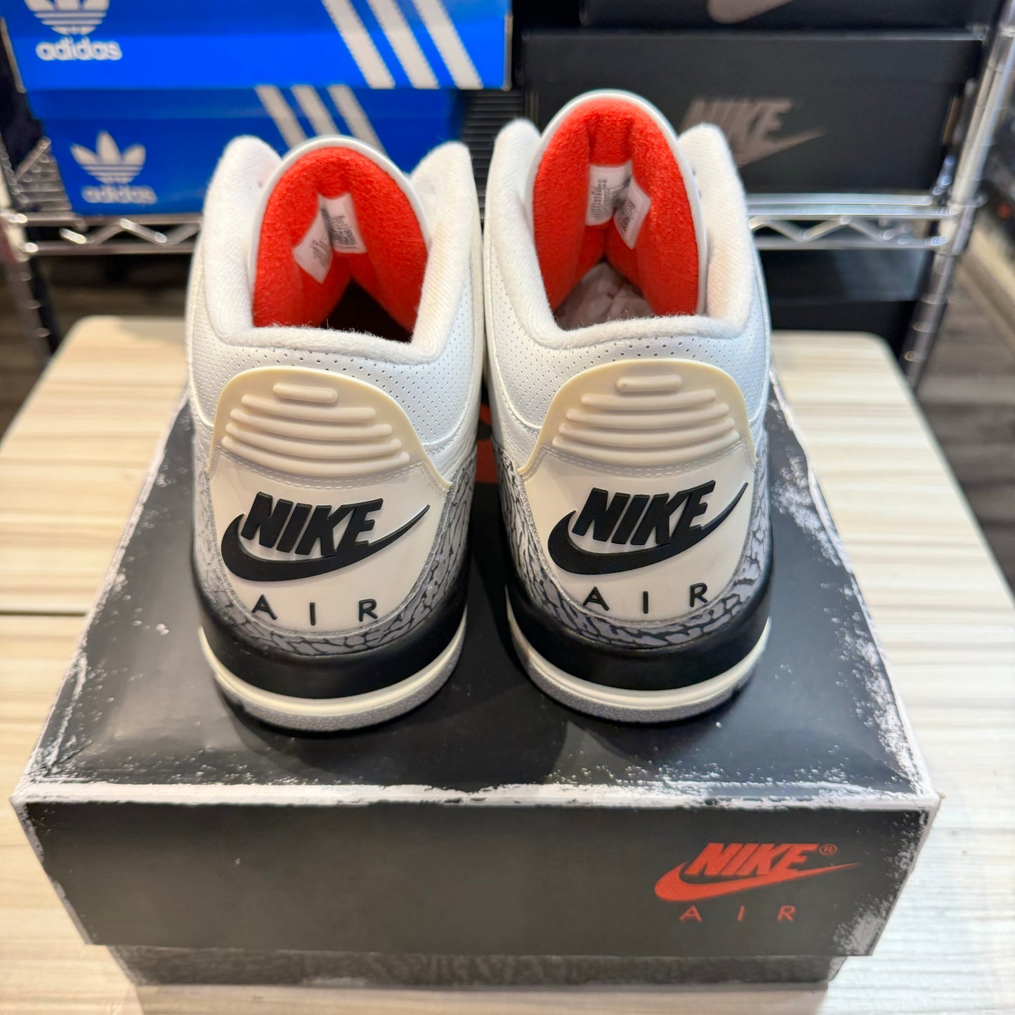 USED Jordan 3 White Cement Reimagined