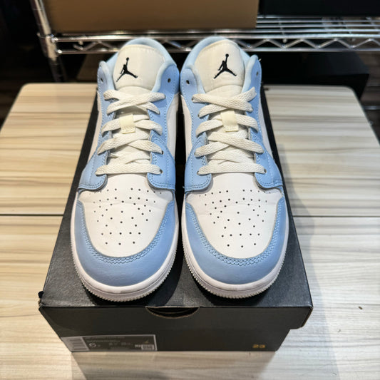 USED Jordan 1 Low Ice Blue Black (GS)