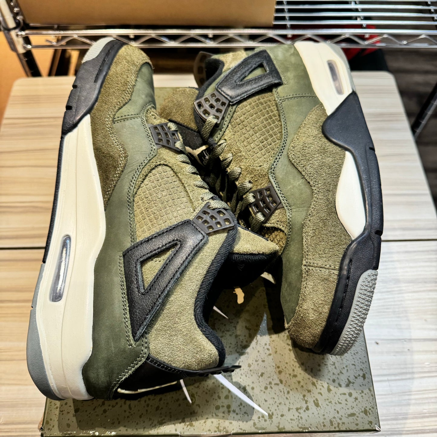 USED Jordan 4 Craft Medium Olive