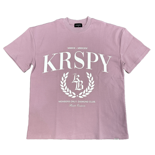 KRSPY Members Only Tee Washed Pink