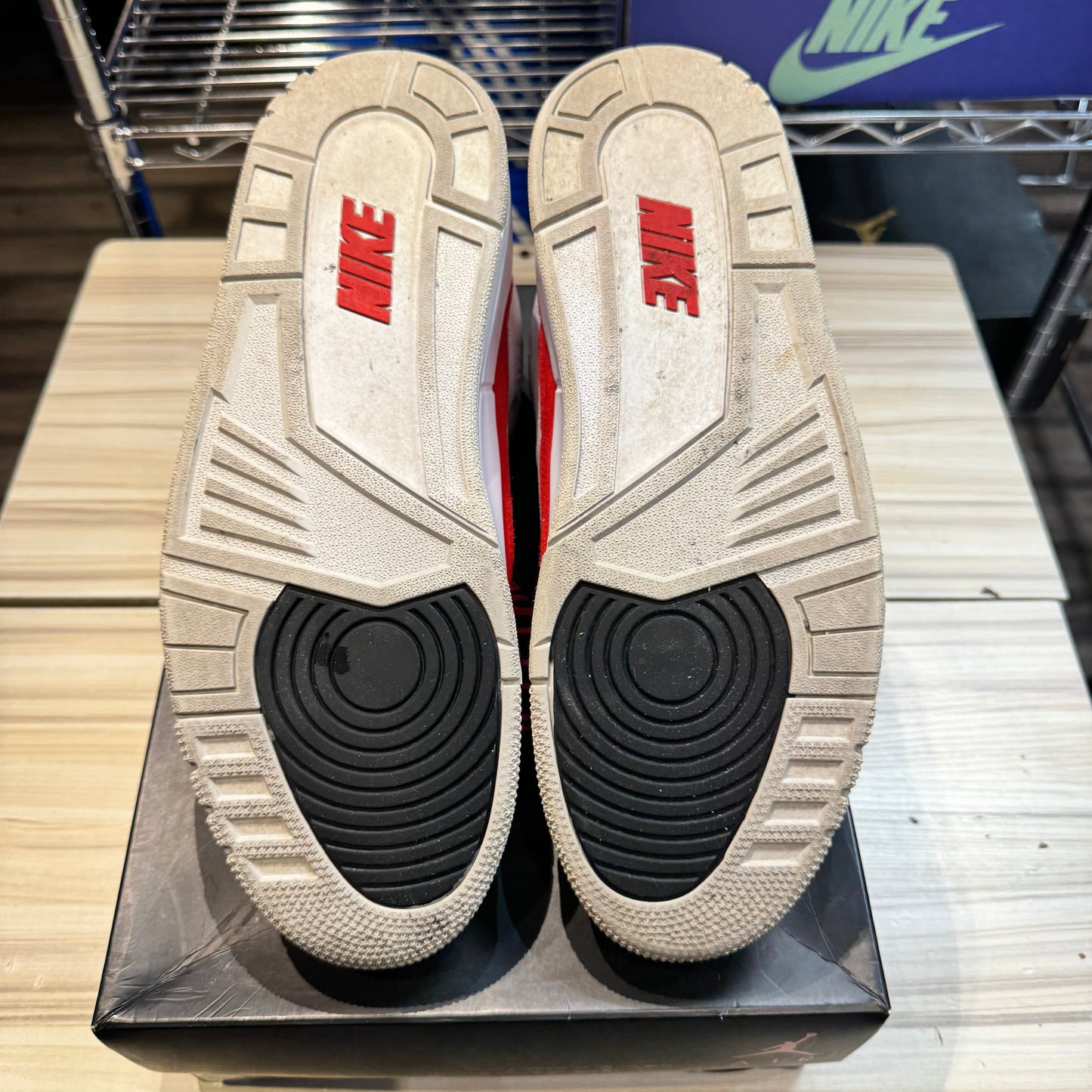 USED Jordan 3 Retro Tinker White University Red
