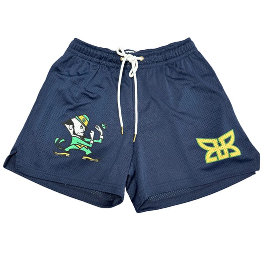 Ryoko Rain Mesh Shorts - Fighting Irish Navy