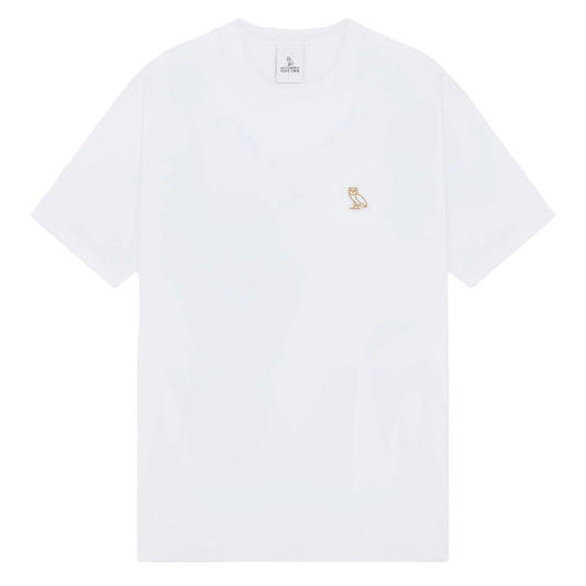 (BF25) OVO Classic T-Shirt White (Gold Logo)