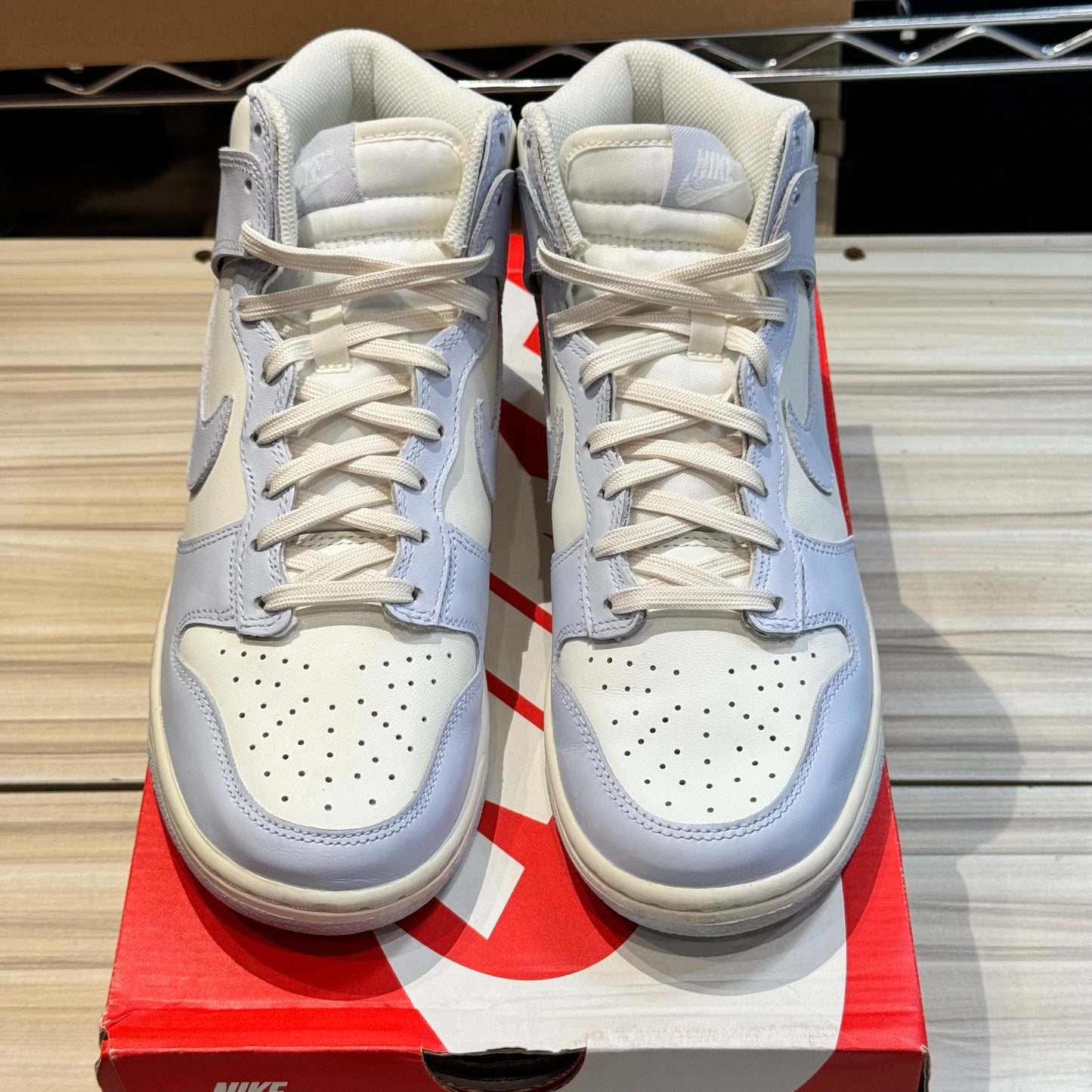 USED Nike Dunk High Sail Football Grey (W)