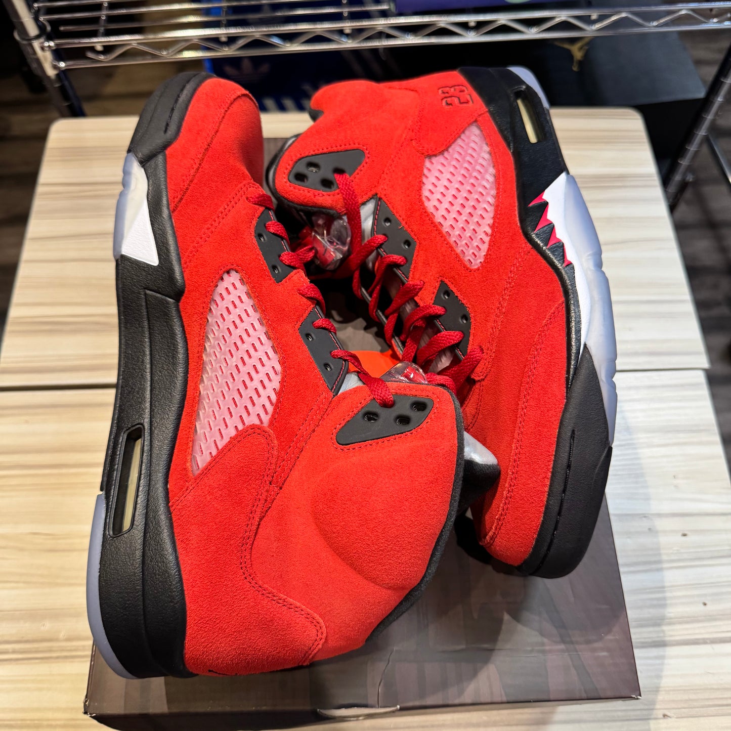USED Jordan 5 Retro Raging Bull Red (2021)