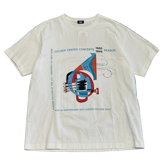 Kith Russell Athletic CUNY Queens College Jazz Vintage Tee White