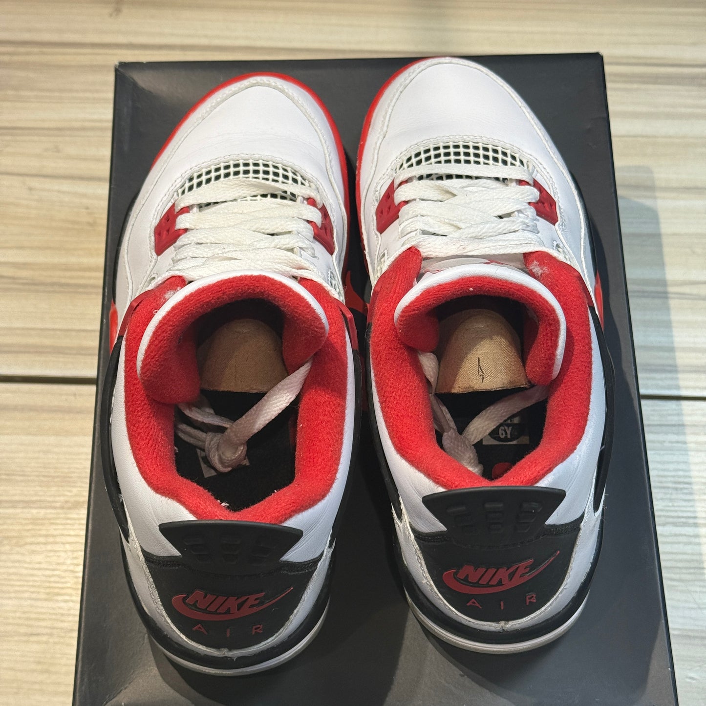 USED Jordan 4 Fire Red 2020 GS