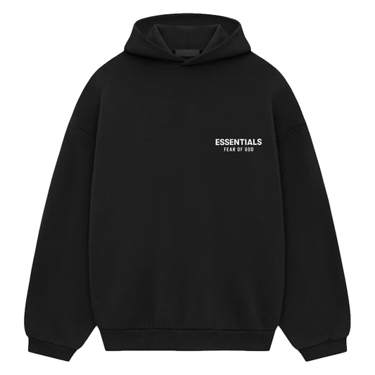 Essentials Hoodie Fleece Black (2024)