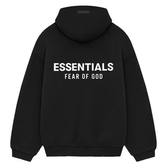 Essentials Hoodie Fleece Black (2024)