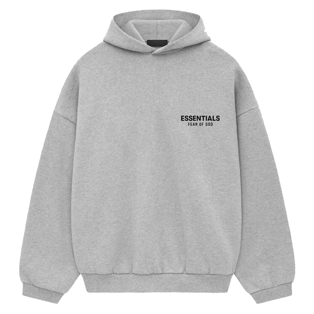 Essentials Hoodie Fleece Light Heather Gray (2024)