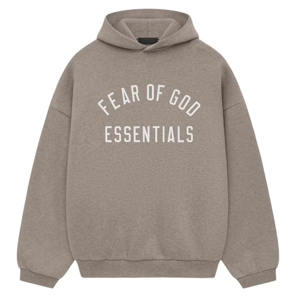 Essentials Hoodie Fleece Arc Logo Heather Grey (2024)