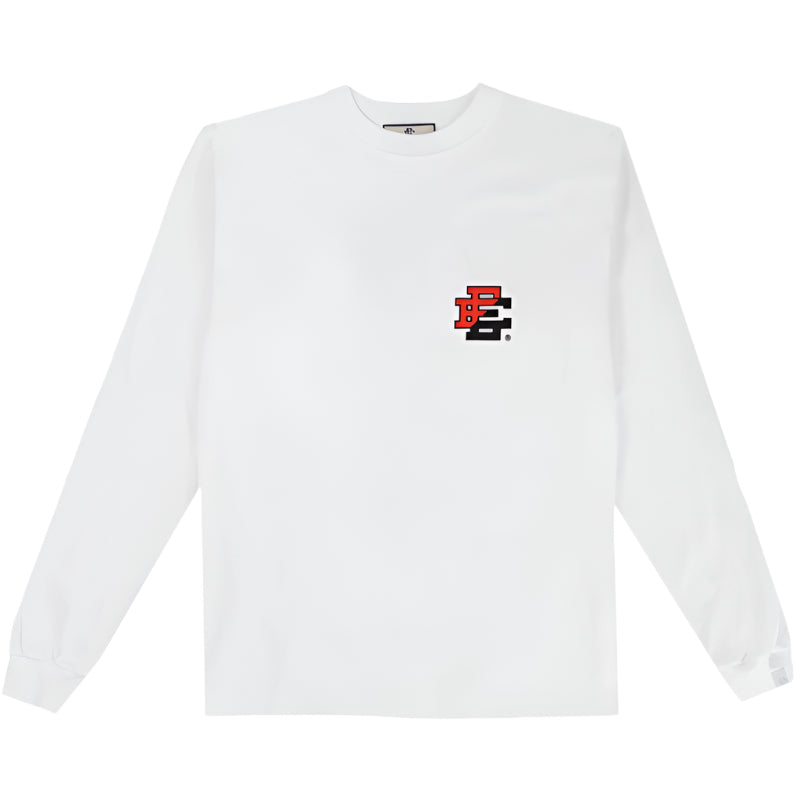Eric Emanuel Long Sleeve Tee - White/Red/Black