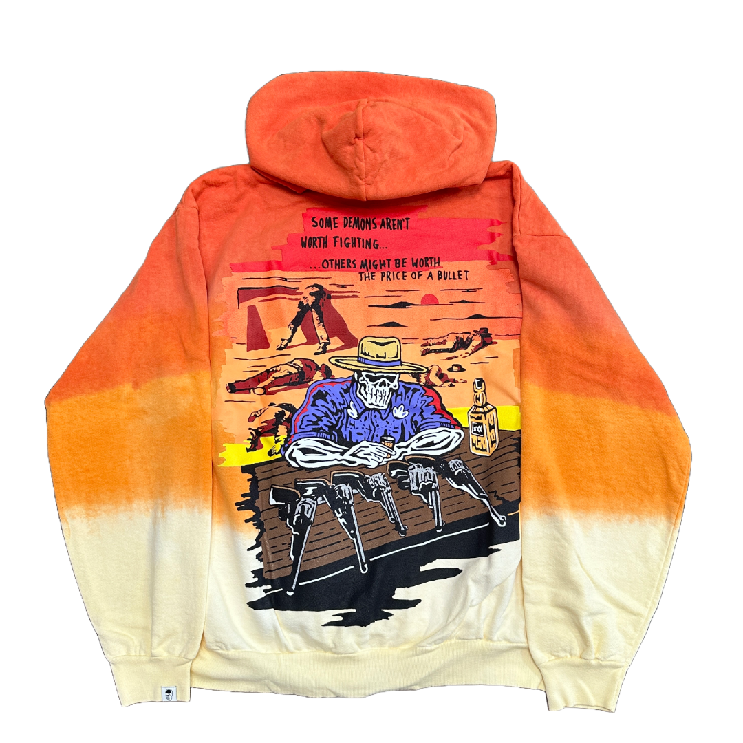 Warren Lotas Hoodie - Five Guns Dip Dye