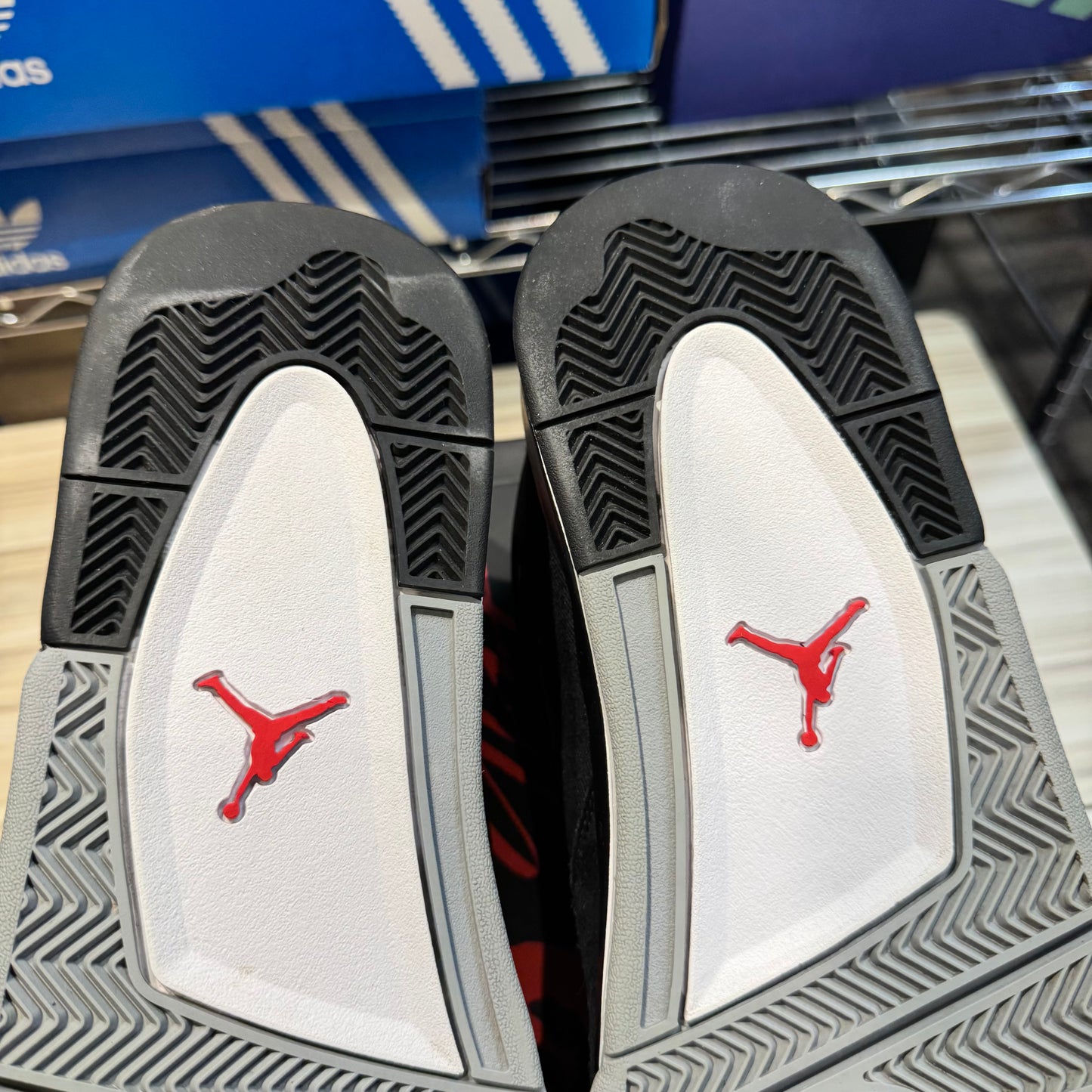 USED Jordan 4 Retro SE Black Canvas