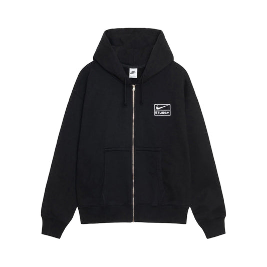 Stussy Nike Stone Washed Zip Hoodie Black