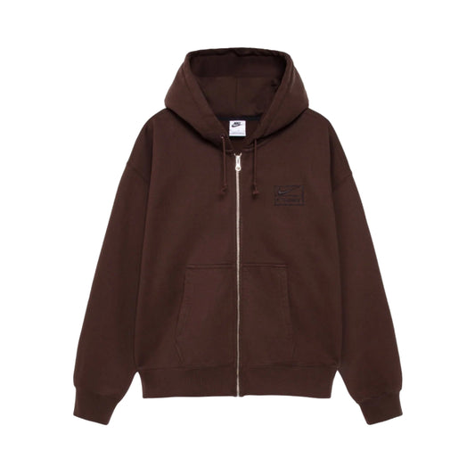Stussy Nike Stone Washed Zip Hoodie Dark Cinder