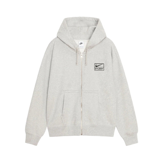 Stussy Nike Stone Washed Zip Hoodie Grey
