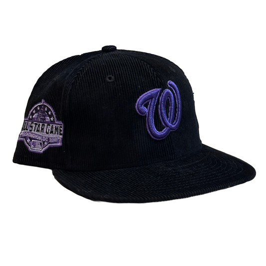 New Era Fitted - Nationals Corduroy Black Purple