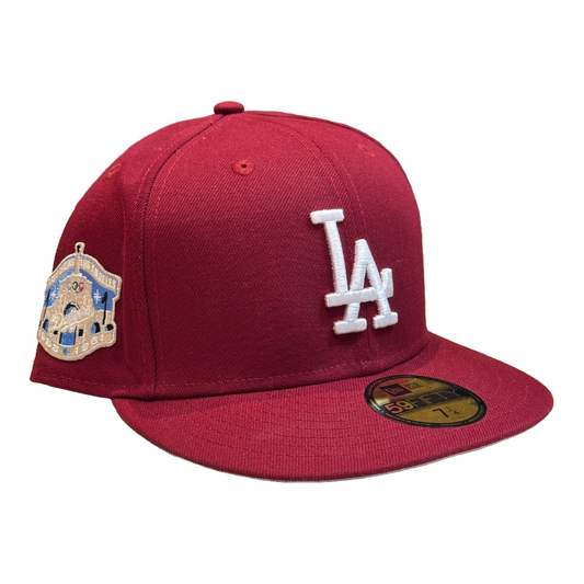 New Era Fitted - Dodgers Burgundy