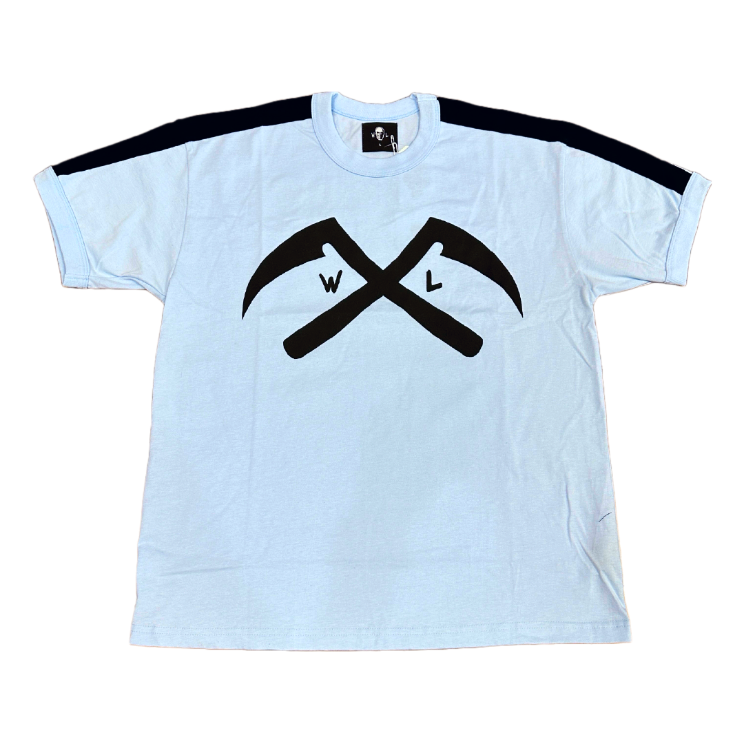 Warren Lotas Tee - Ringer Blue Black